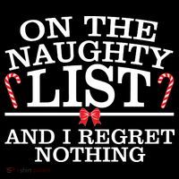On The Naughty List Funny Christmas Women's Tank Top thumb 5