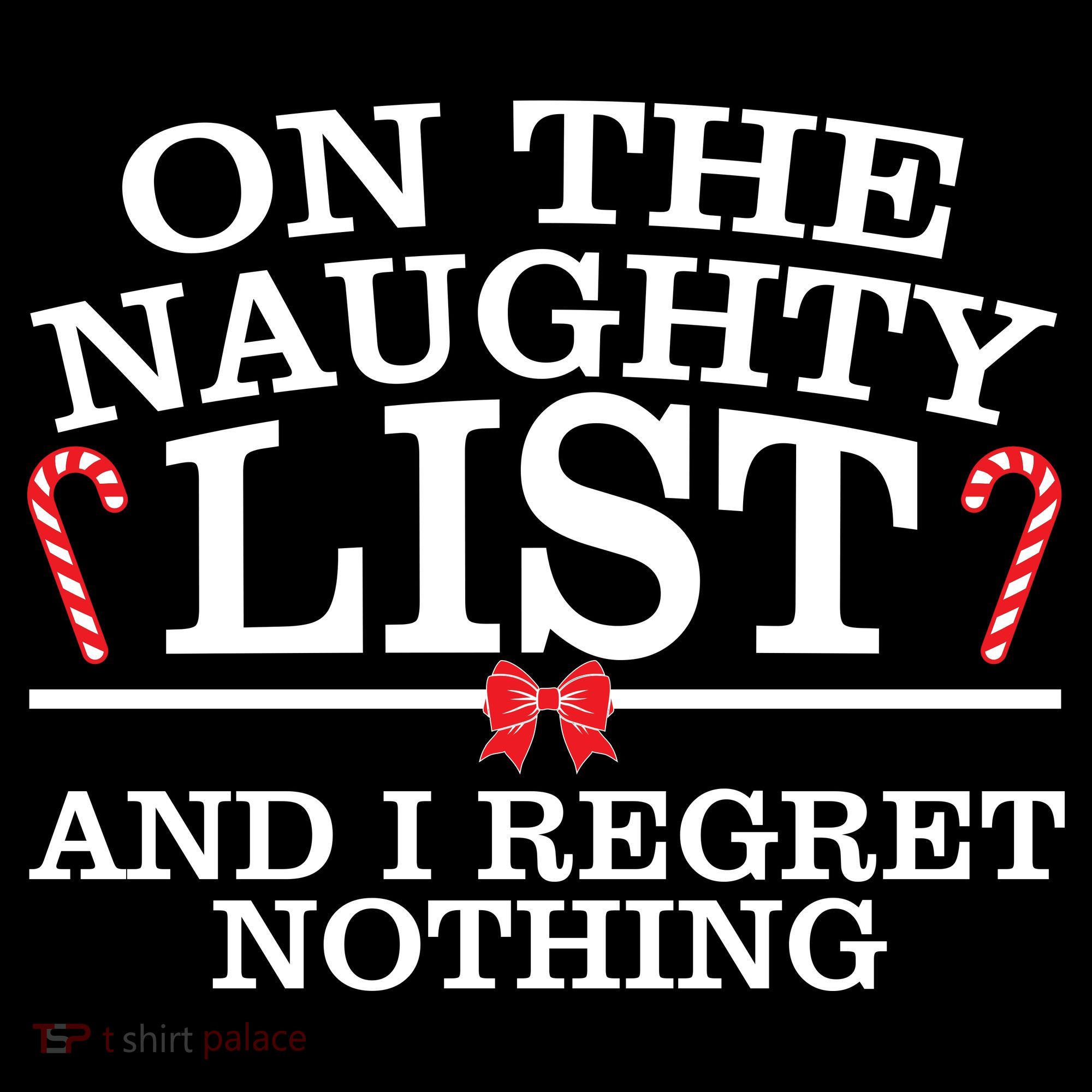 On The Naughty List Funny Christmas Women's Tank Top