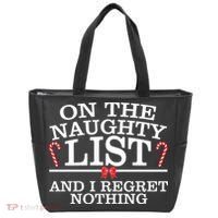 On The Naughty List Funny Christmas Tote Bag thumb 0