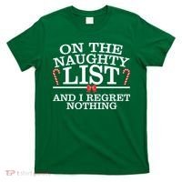 On The Naughty List Funny Christmas T-Shirt thumb 0