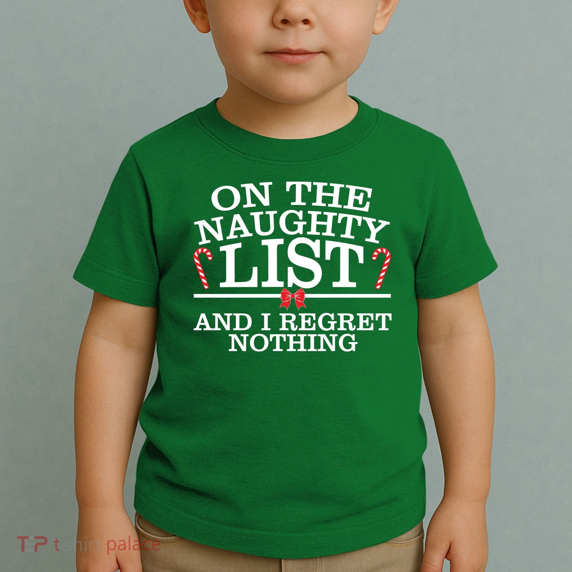 On The Naughty List Funny Christmas Toddler T-Shirt