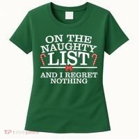 On The Naughty List Funny Christmas Women's T-Shirt thumb 0
