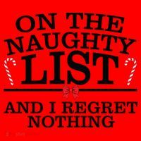 On The Naughty List Funny Christmas Santa Hat thumb 1