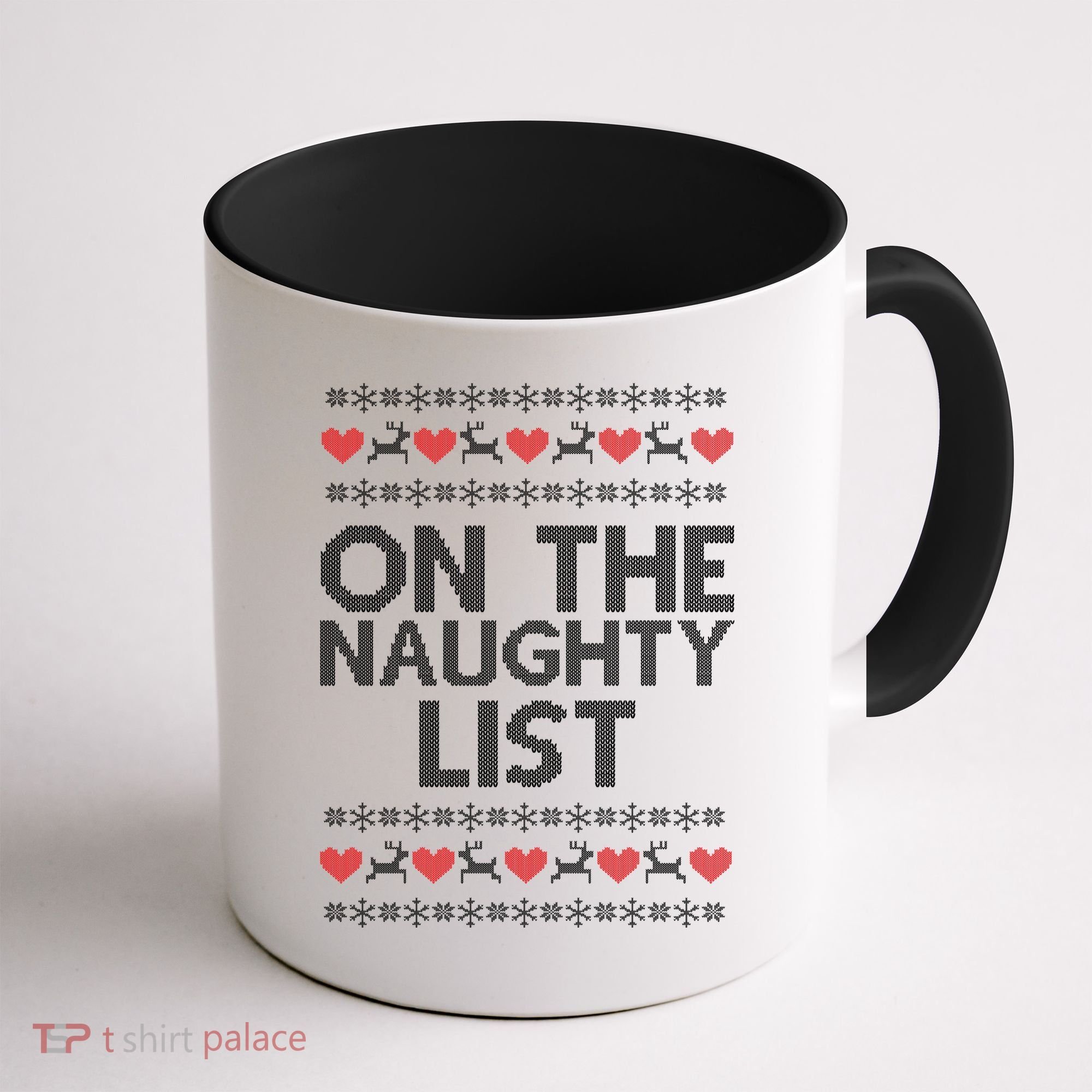 On The Naughty List Ugly Christmas Coffee Mug