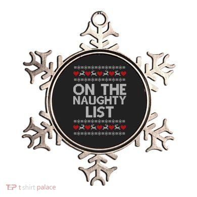 On The Naughty List Ugly Christmas Ornament