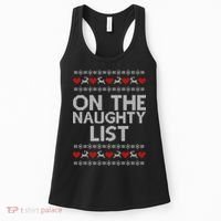 On The Naughty List Ugly Christmas Women's Tank Top thumb 0