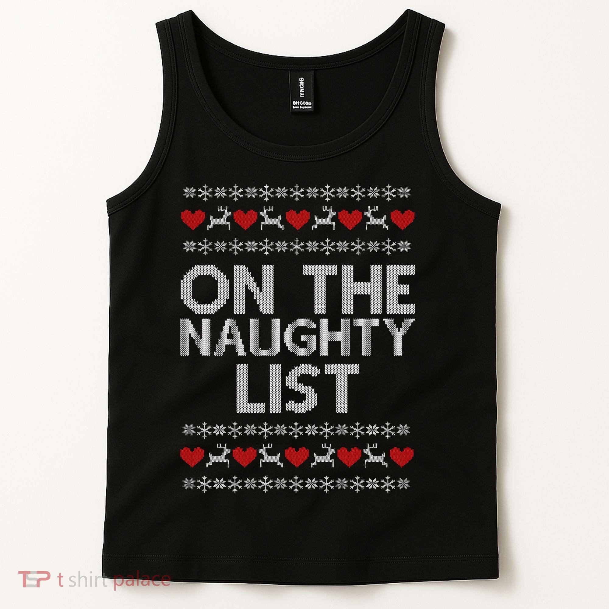 On The Naughty List Ugly Christmas Tank Top