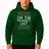 On The Naughty List Ugly Christmas Hoodie thumb 2