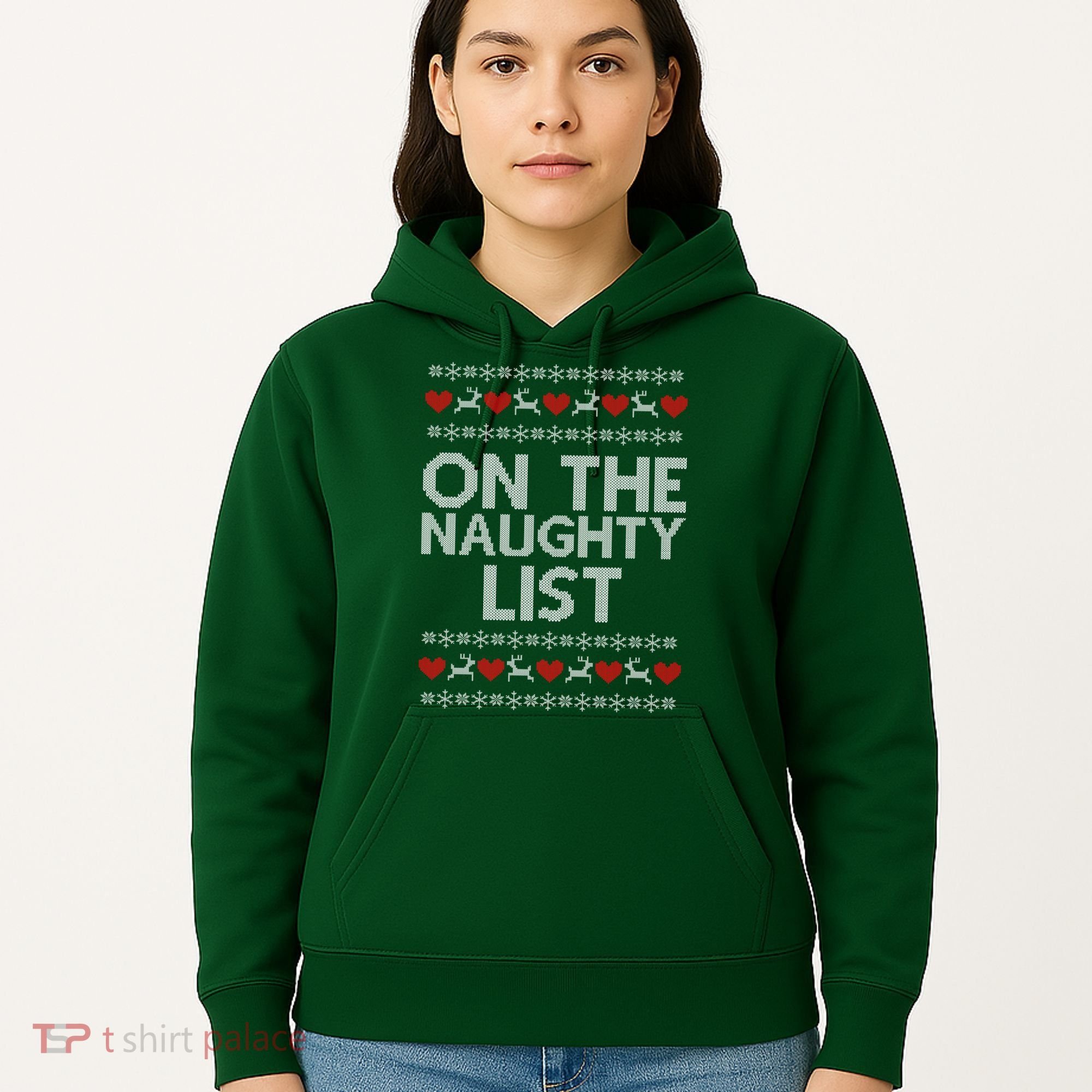 On The Naughty List Ugly Christmas Hoodie
