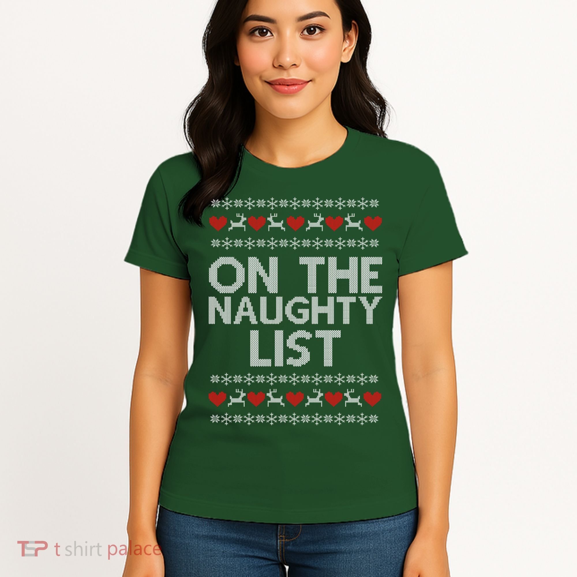 On The Naughty List Ugly Christmas Women's T-Shirt