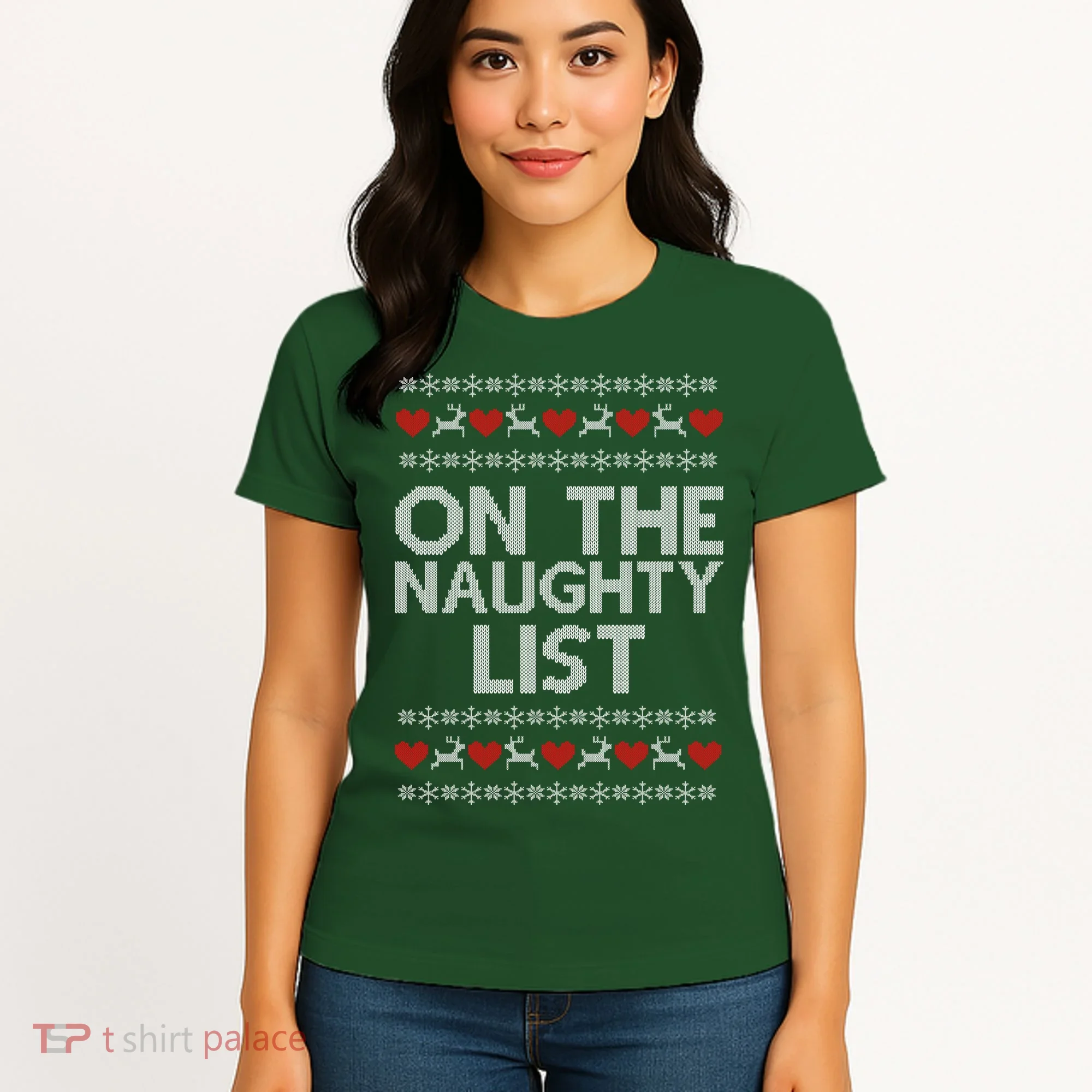 On The Naughty List Ugly Christmas Women's T-Shirt
