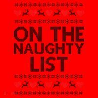 On The Naughty List Ugly Christmas Santa Hat thumb 1