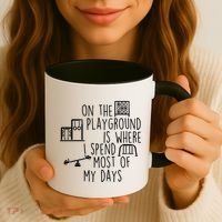 On The Playground Is Where I Spend Most Of My Days Coffee Mug thumb 3