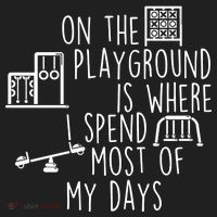 On The Playground Is Where I Spend Most Of My Days Hat thumb 2