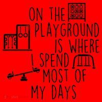 On The Playground Is Where I Spend Most Of My Days Santa Hat thumb 1