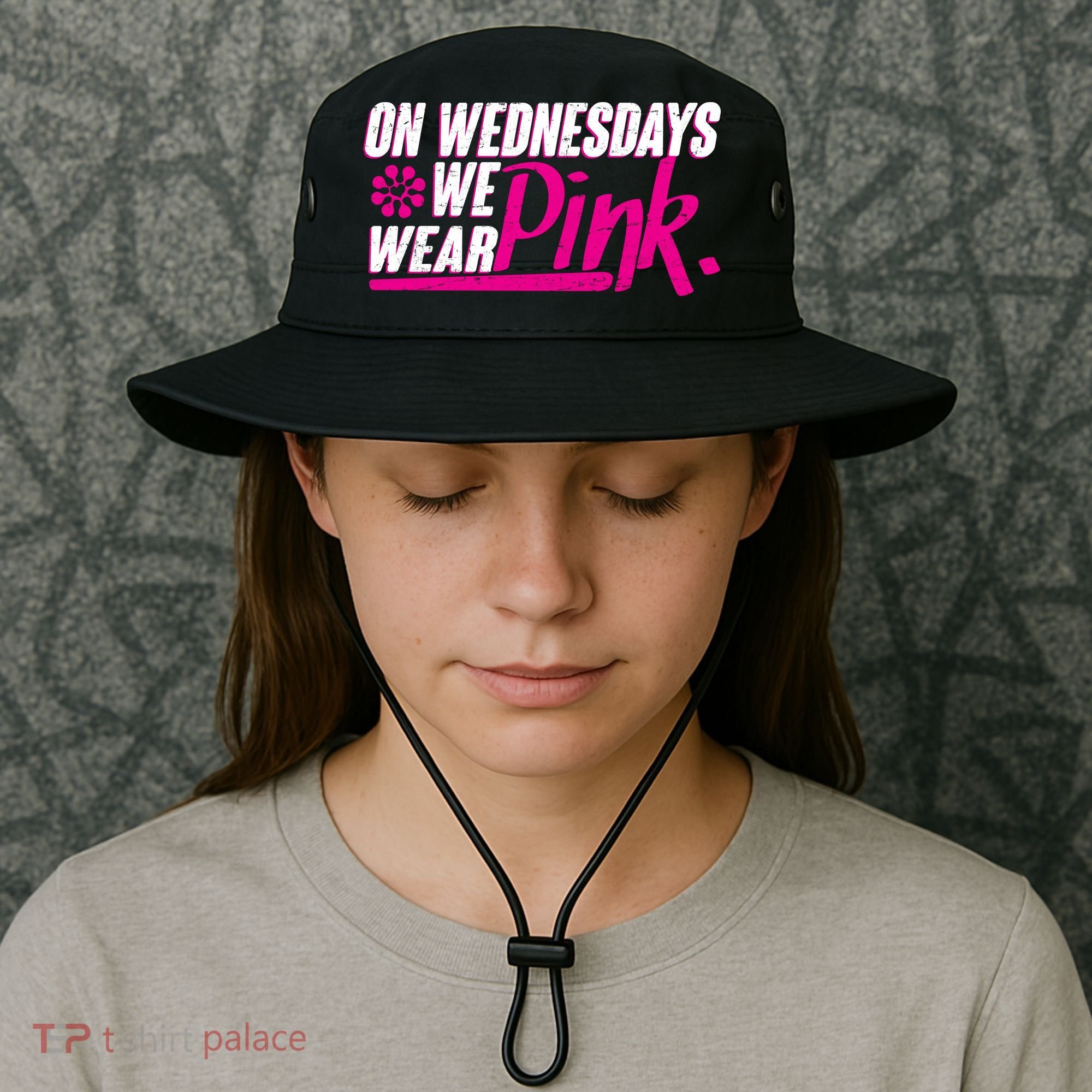 On Wednesday We Wear Pink Bucket Hat