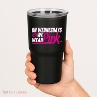 On Wednesday We Wear Pink Tumbler thumb 2