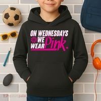 On Wednesday We Wear Pink Kids Hoodie thumb 2