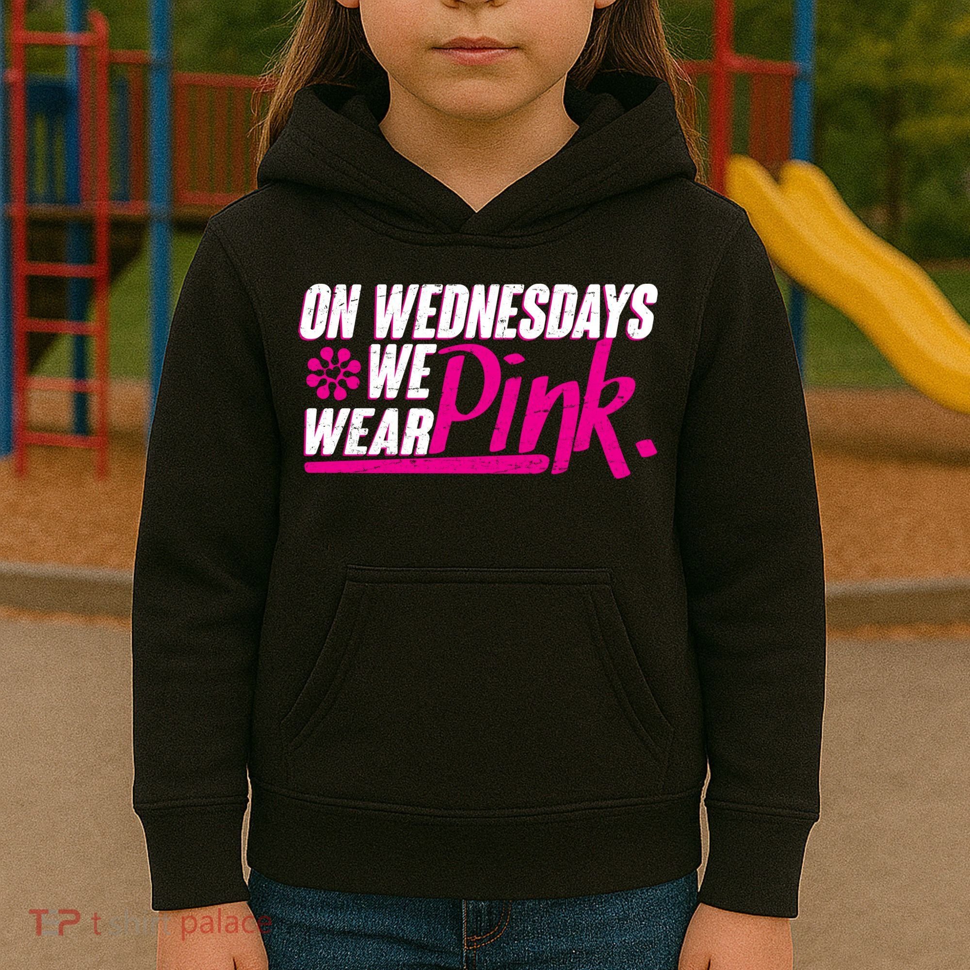 On Wednesday We Wear Pink Kids Hoodie