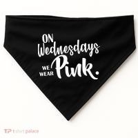 On Wednesdays We Wear Pink USA-Made Doggie Bandana thumb 0