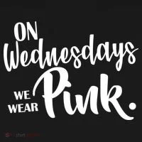 On Wednesdays We Wear Pink Button thumb 1