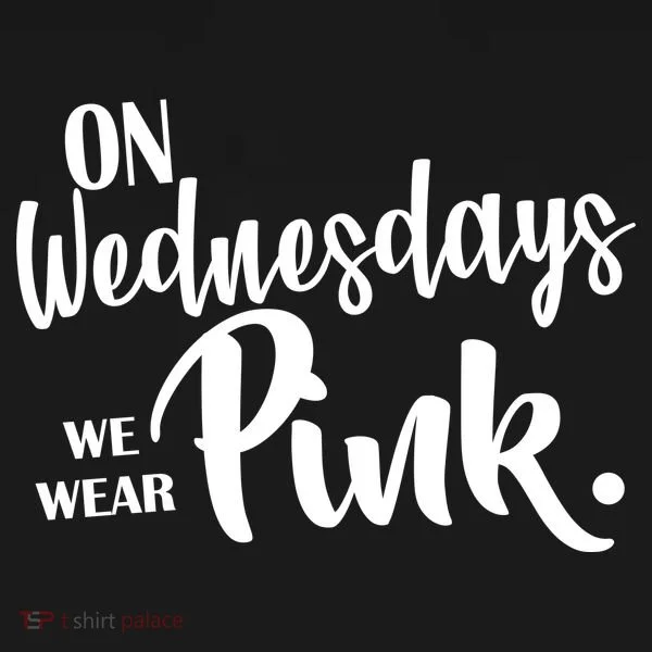 On Wednesdays We Wear Pink Button