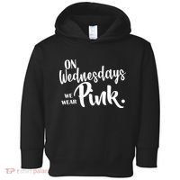 On Wednesdays We Wear Pink Toddler Hoodie thumb 0