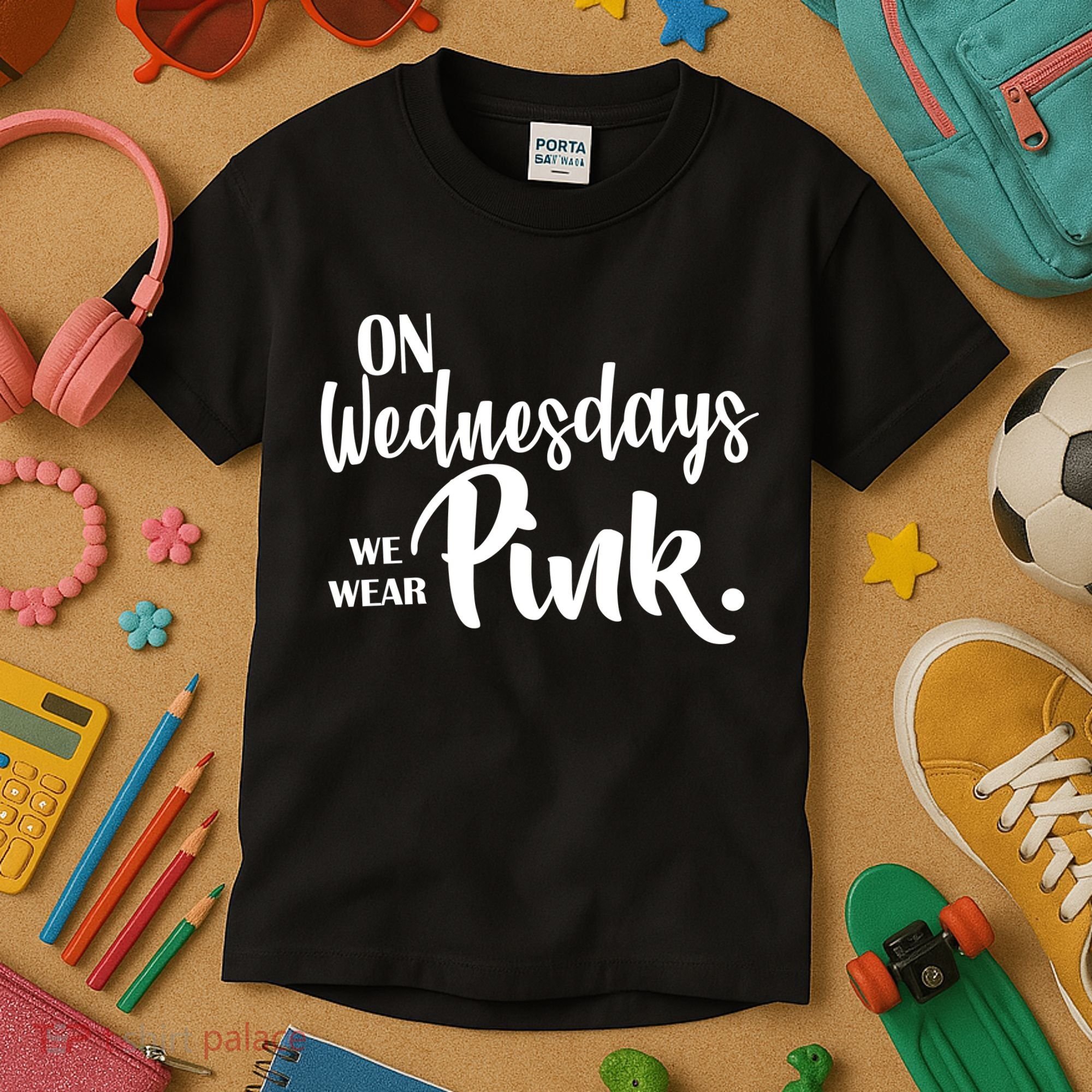 On Wednesdays We Wear Pink Kids T-Shirt
