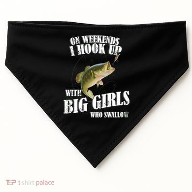 On Weekends I Hook Up With Big Girls Who Swallow USA-Made Doggie Bandana