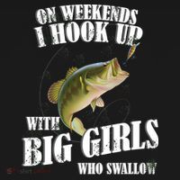 On Weekends I Hook Up With Big Girls Who Swallow Women's Hoodie thumb 2