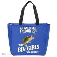 On Weekends I Hook Up With Big Girls Who Swallow Tote Bag thumb 0
