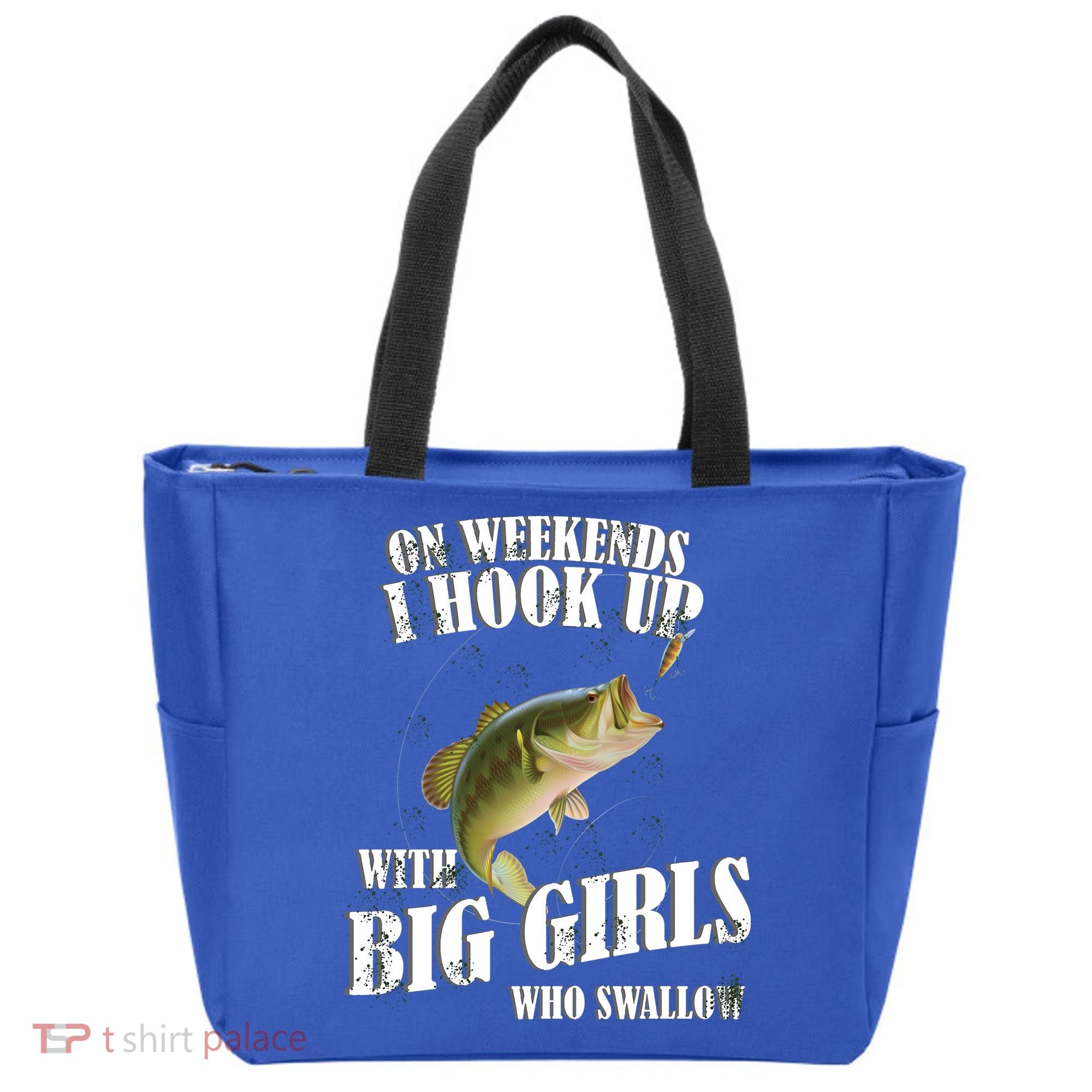 On Weekends I Hook Up With Big Girls Who Swallow Tote Bag