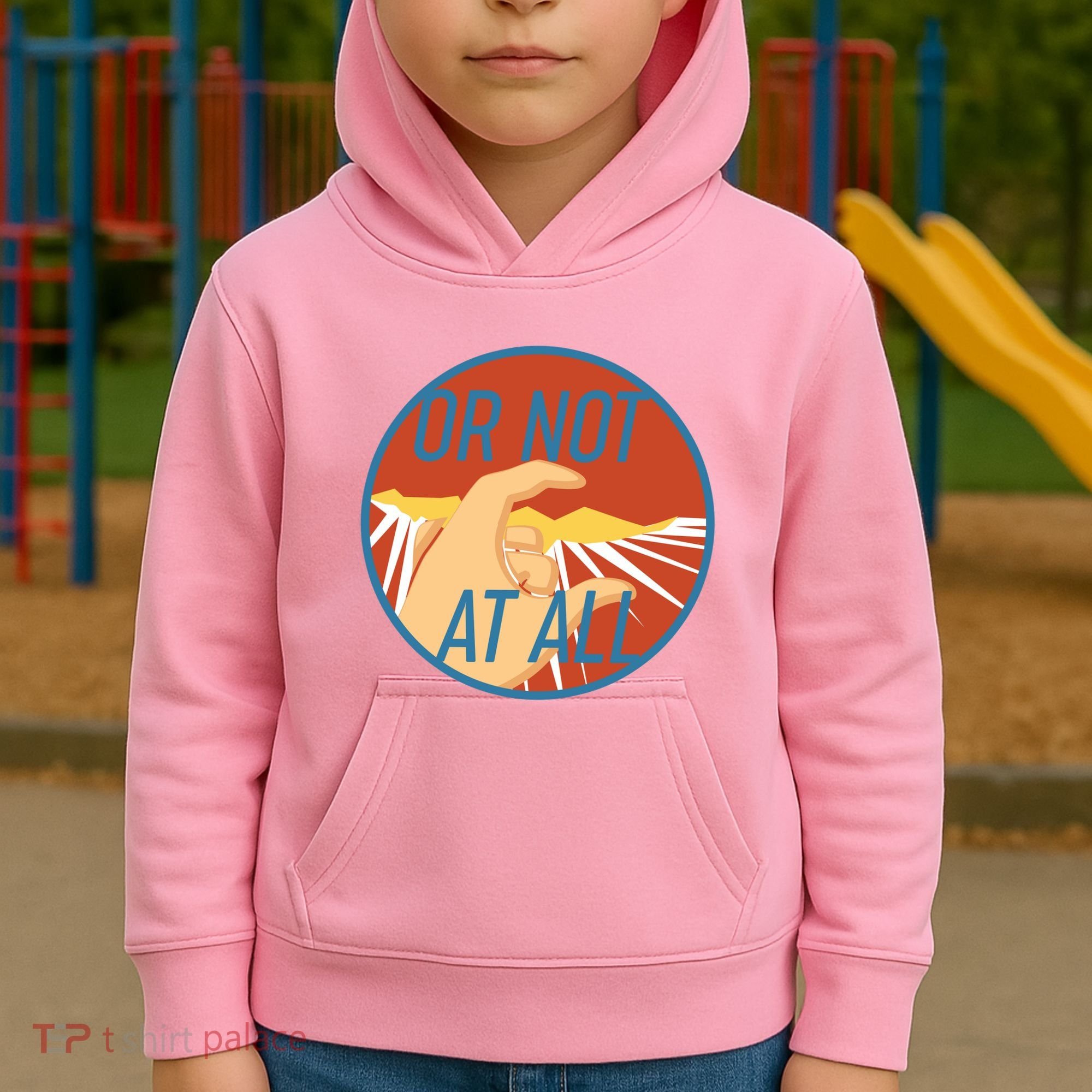Or Not At All Hand Emblem Kids Hoodie