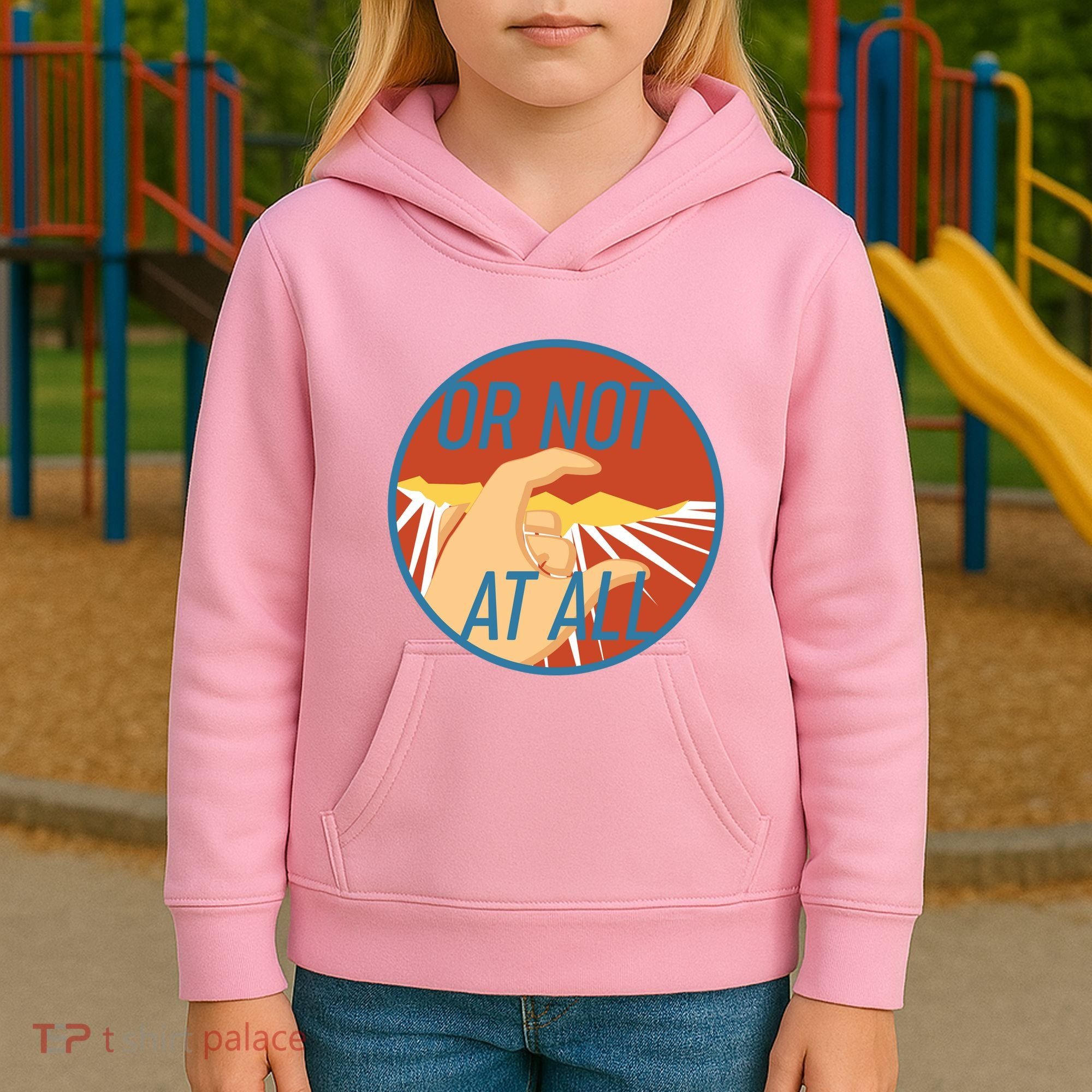 Or Not At All Hand Emblem Kids Hoodie