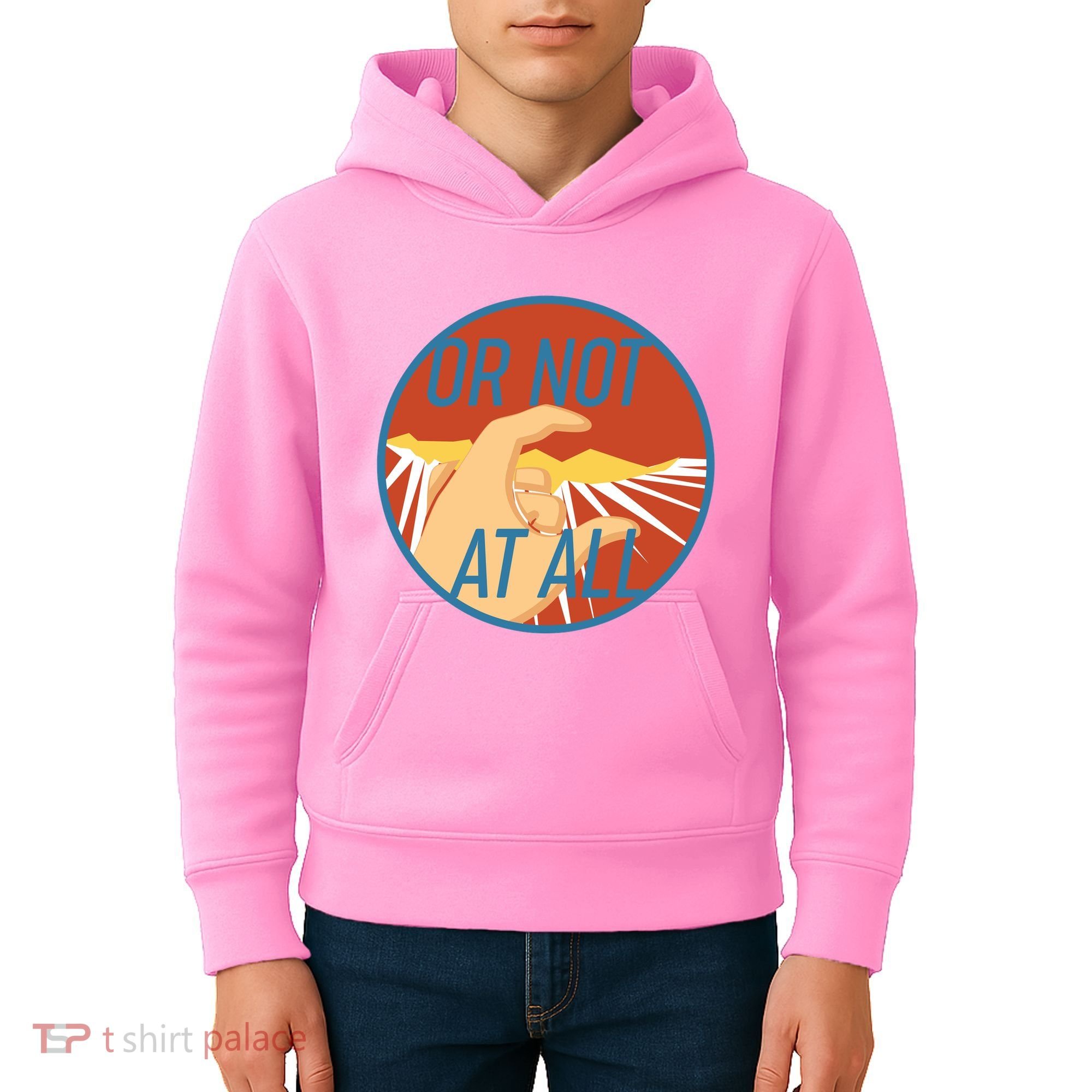 Or Not At All Hand Emblem Kids Hoodie