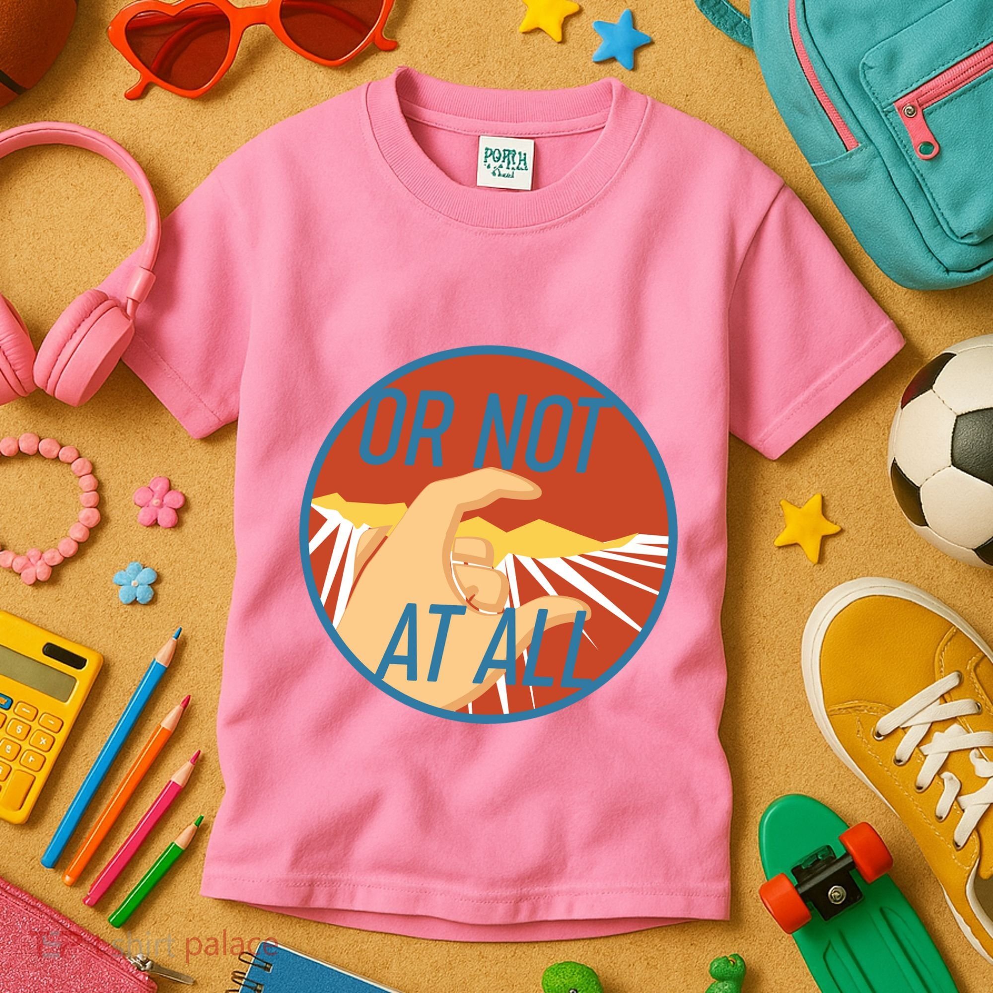 Or Not At All Hand Emblem Kids T-Shirt