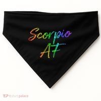 October November Birthday Gifts Scorpio AF USA-Made Doggie Bandana thumb 0