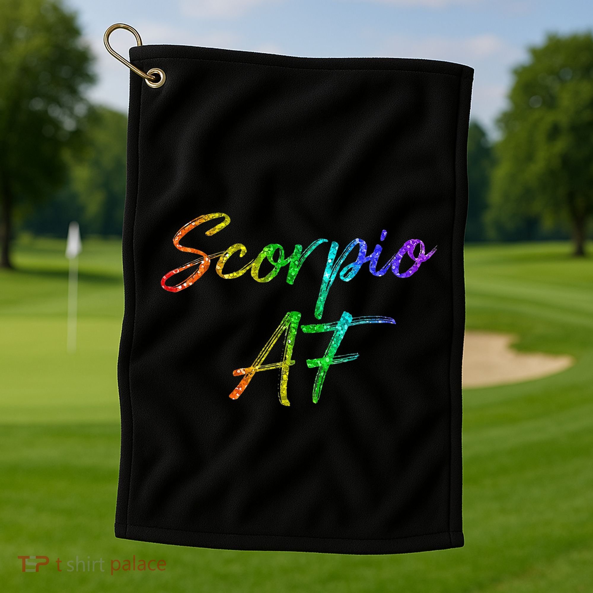 October November Birthday Gifts Scorpio AF Golf Towel