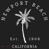 Original Newport Beach Ca Palm Tree Unique Novelty Art Gift Beanie thumb 2