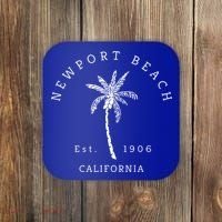 Original Newport Beach Ca Palm Tree Unique Novelty Art Gift Coaster thumb 0
