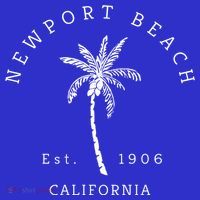 Original Newport Beach Ca Palm Tree Unique Novelty Art Gift Mousepad thumb 1