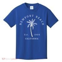 Original Newport Beach Ca Palm Tree Unique Novelty Art Gift Kids T-Shirt thumb 0