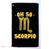 October November Birthday Scorpio Astrology Horoscope Great Gift Golf Towel thumb 0