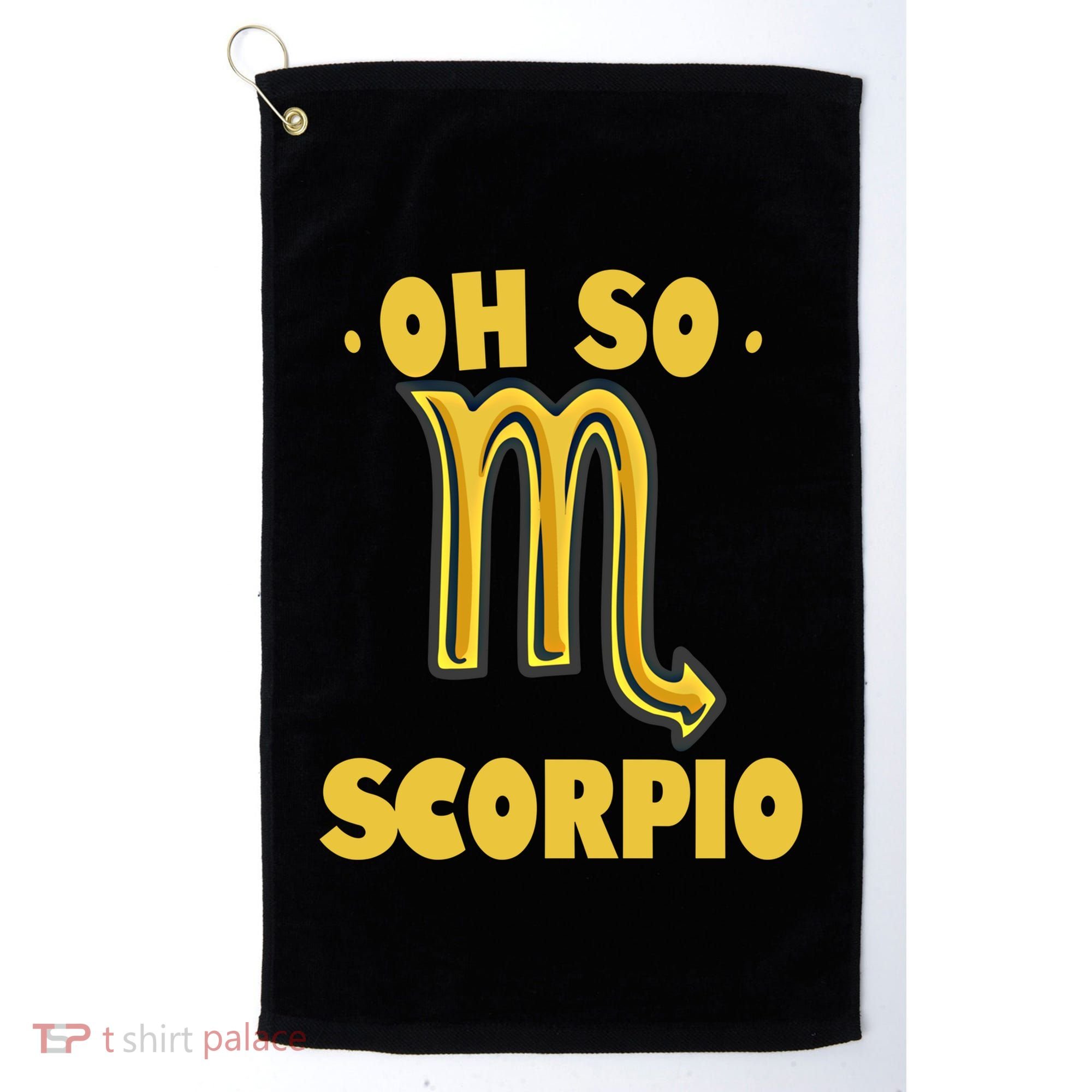 October November Birthday Scorpio Astrology Horoscope Great Gift Golf Towel