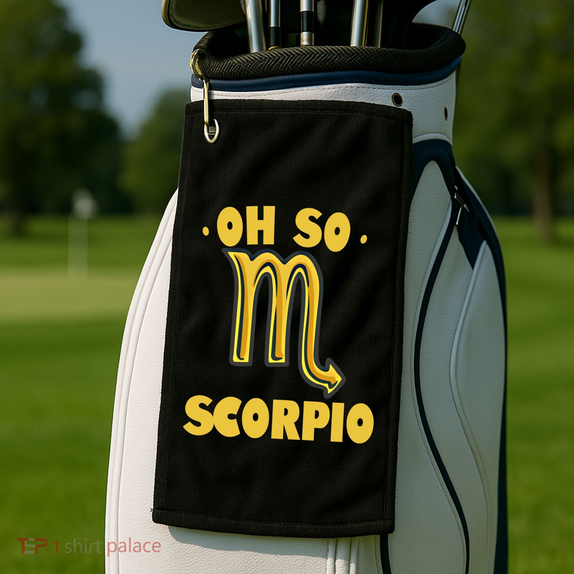 October November Birthday Scorpio Astrology Horoscope Great Gift Golf Towel