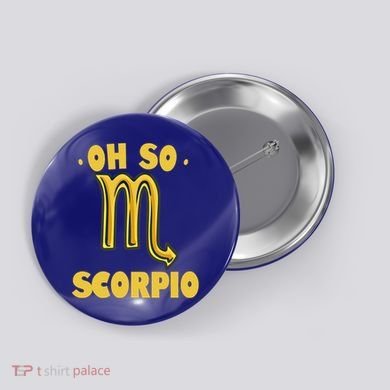 October November Birthday Scorpio Astrology Horoscope Great Gift Button
