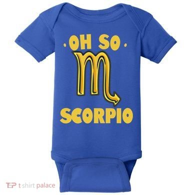 October November Birthday Scorpio Astrology Horoscope Great Gift Baby Bodysuit