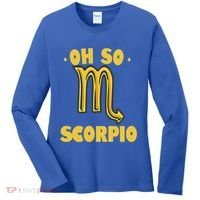 October November Birthday Scorpio Astrology Horoscope Great Gift Women's Long Sleeve Shirt thumb 0