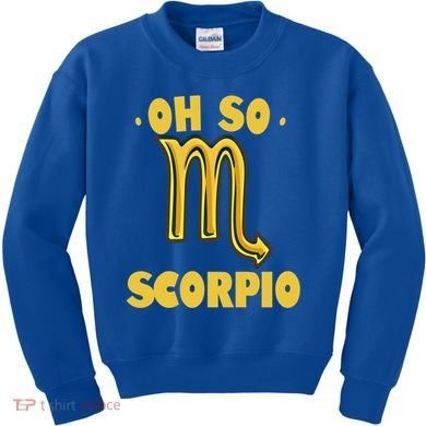 October November Birthday Scorpio Astrology Horoscope Great Gift Kids Sweatshirt