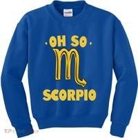 October November Birthday Scorpio Astrology Horoscope Great Gift Kids Sweatshirt thumb 0